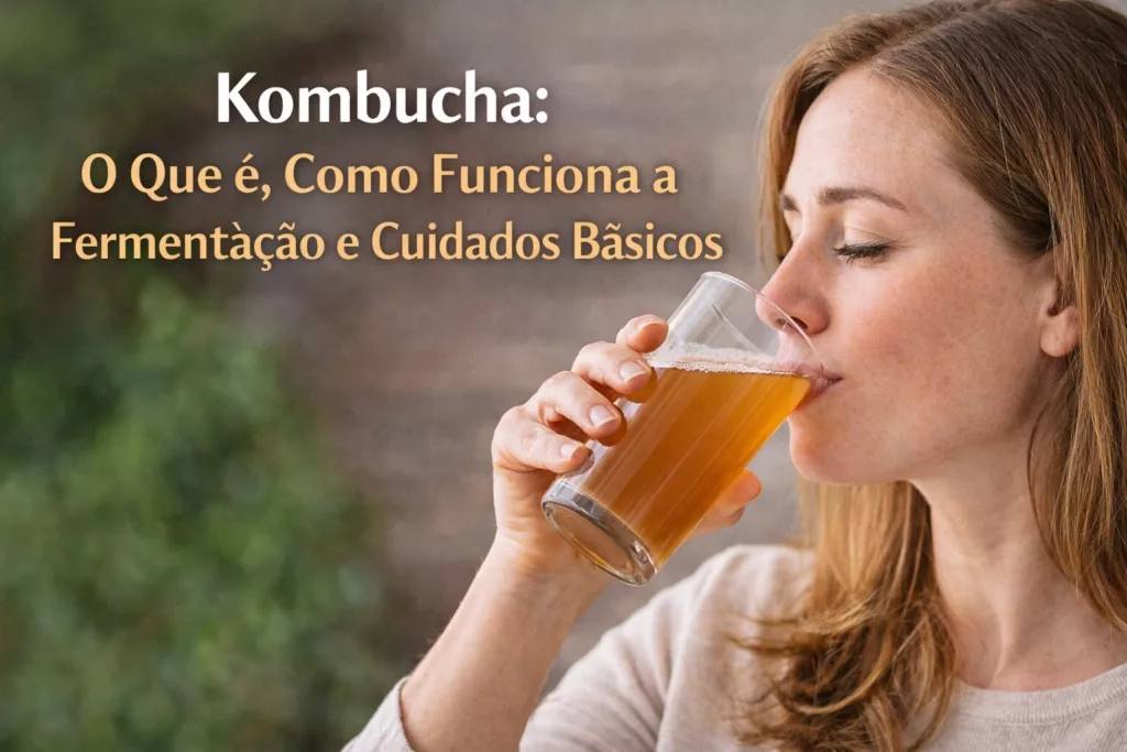 Mulher consumindo kefir