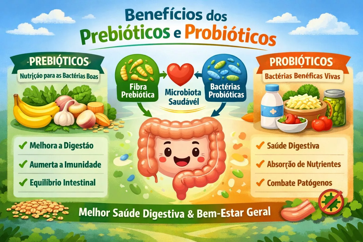 Alimentos Naturais Ricos em Prebióticos e Probióticos para o Dia a Dia em 2026 Alimentos Naturais Ricos em Prebióticos e Probióticos para o Dia a Dia em 2026