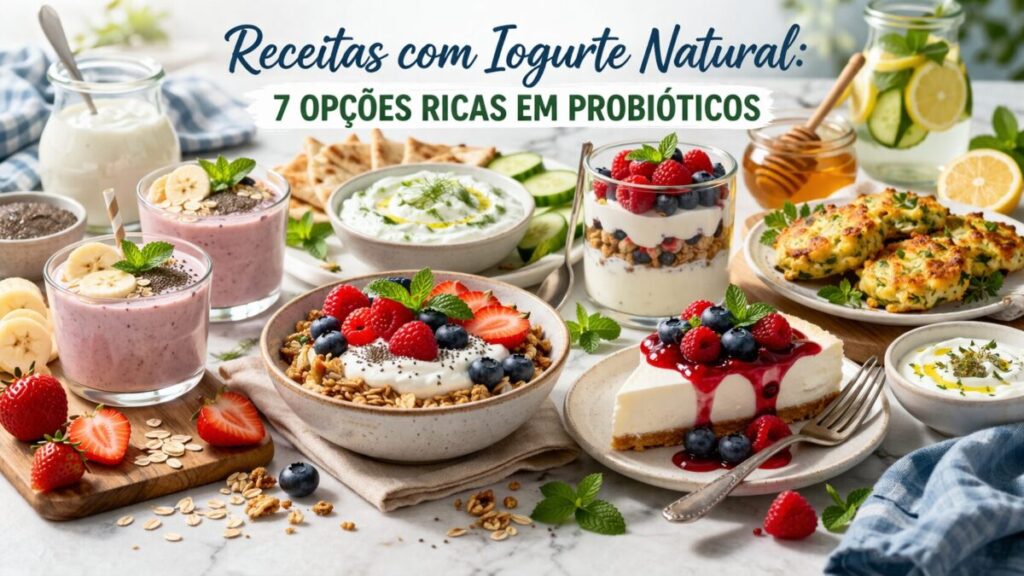 Receitas com Iogurte Natural: 7 Opções Ricas em Probióticos Receitas com Iogurte Natural: 7 Opções Ricas em Probióticos