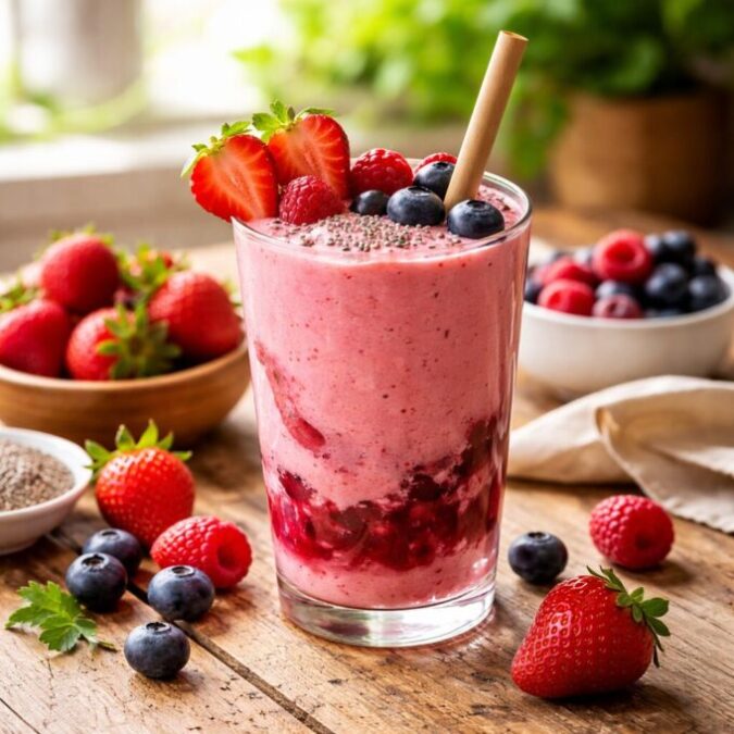 Kombucha na Alimentação Saudável: Como Incluir no Dia a Dia Smoothie Probiótico com Kombucha e Frutas