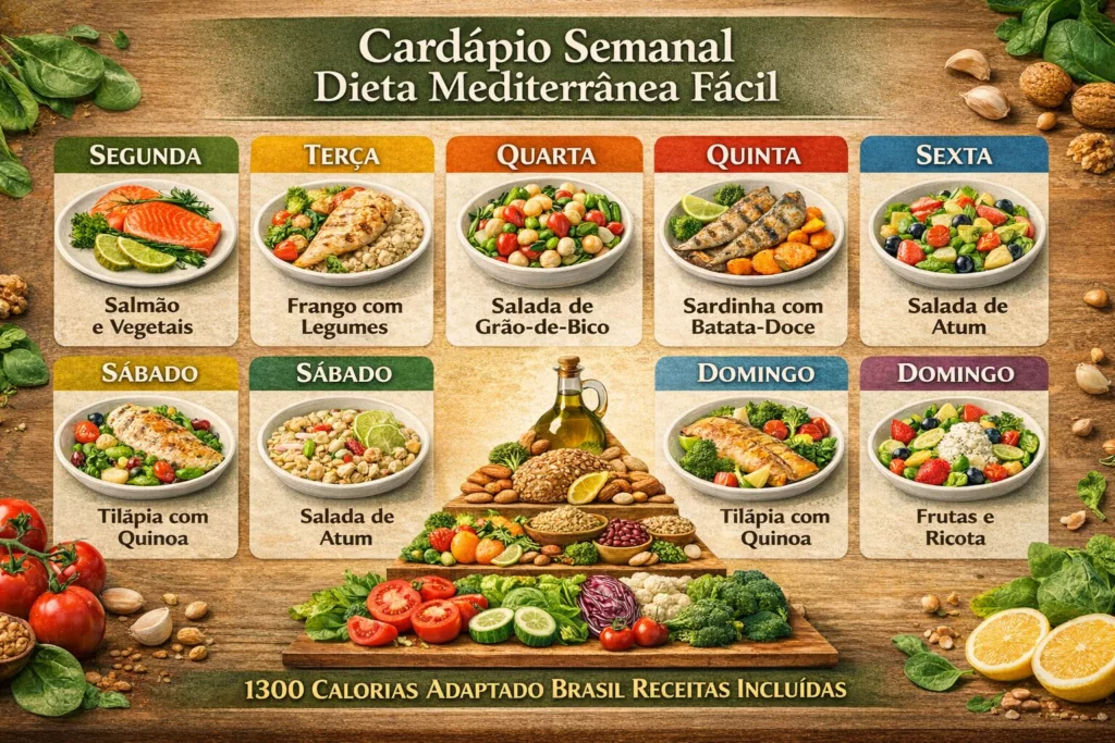 Cardápio Semanal Dieta Mediterrânea