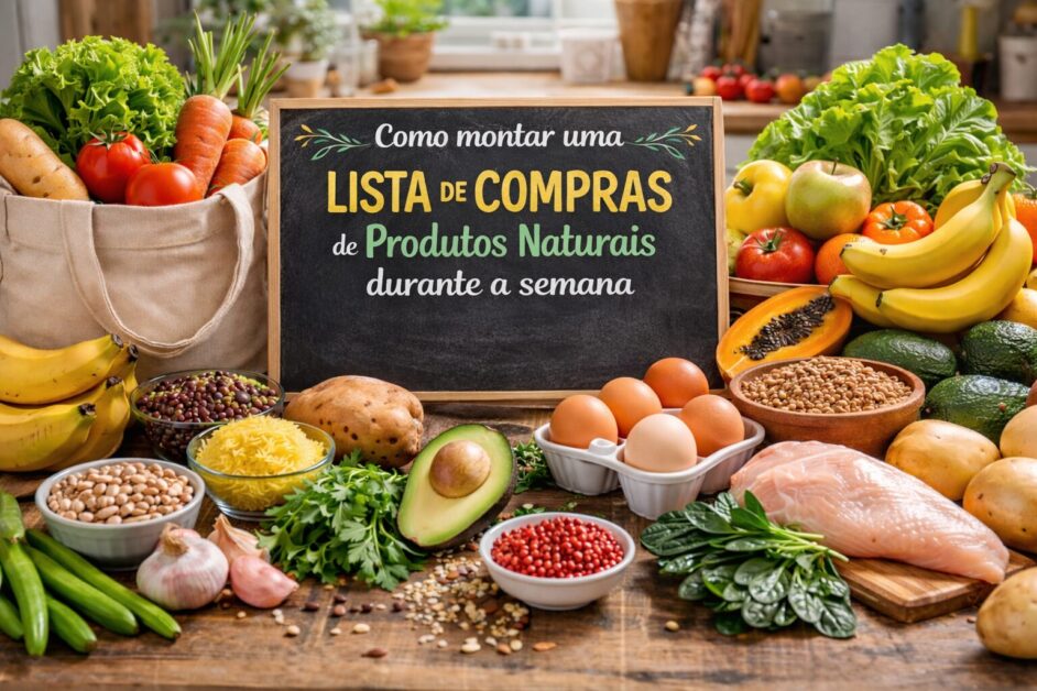 Como montar uma lista de compras para Produtos Naturais durante a semana