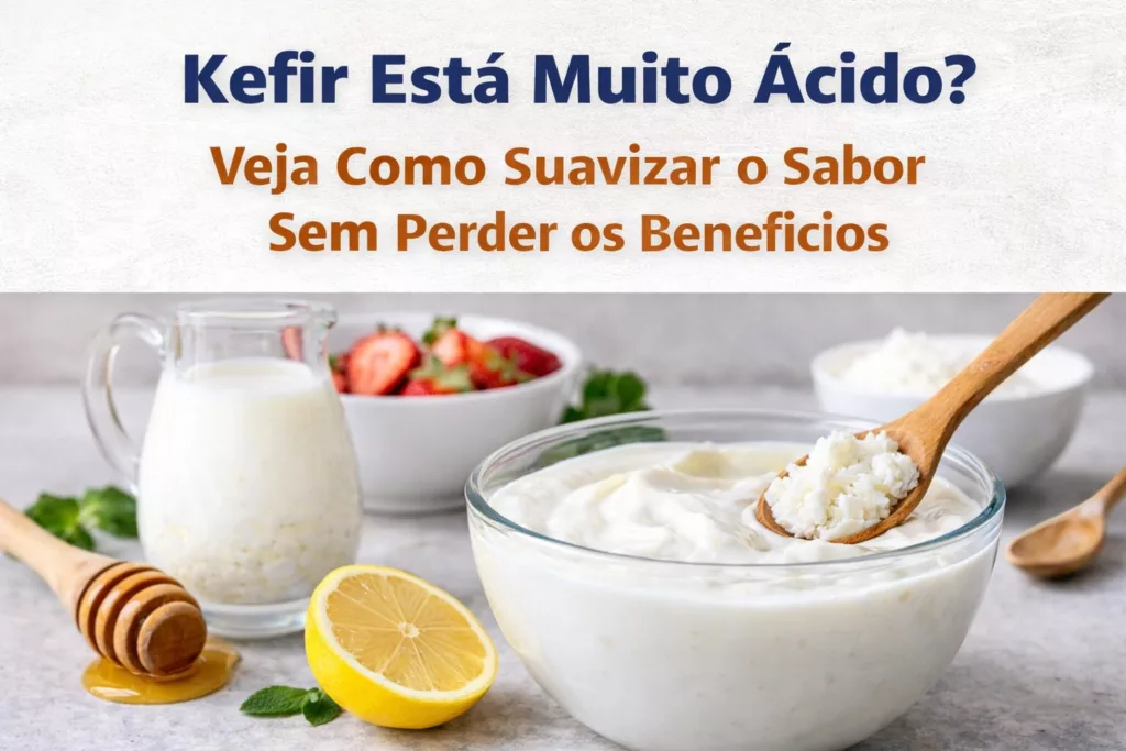Seu Iogurte de Kefir Está Muito Ácido? Veja Como Suavizar o Sabor em 2026