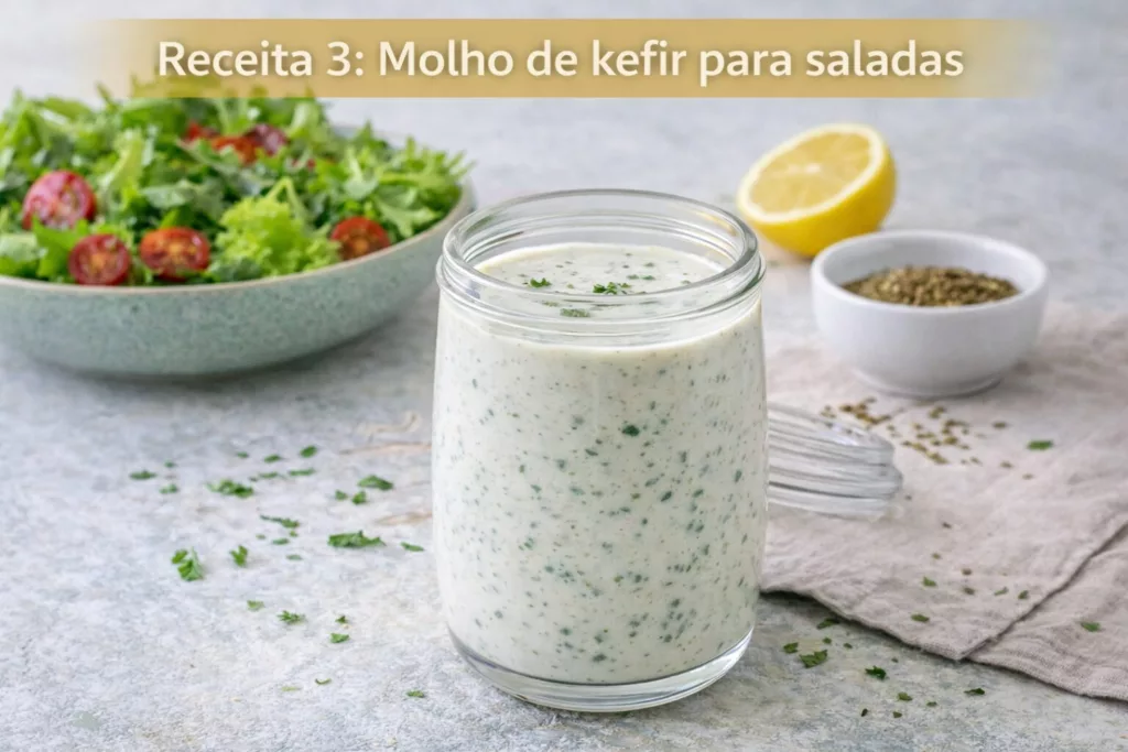 Molho de kefir para saladas