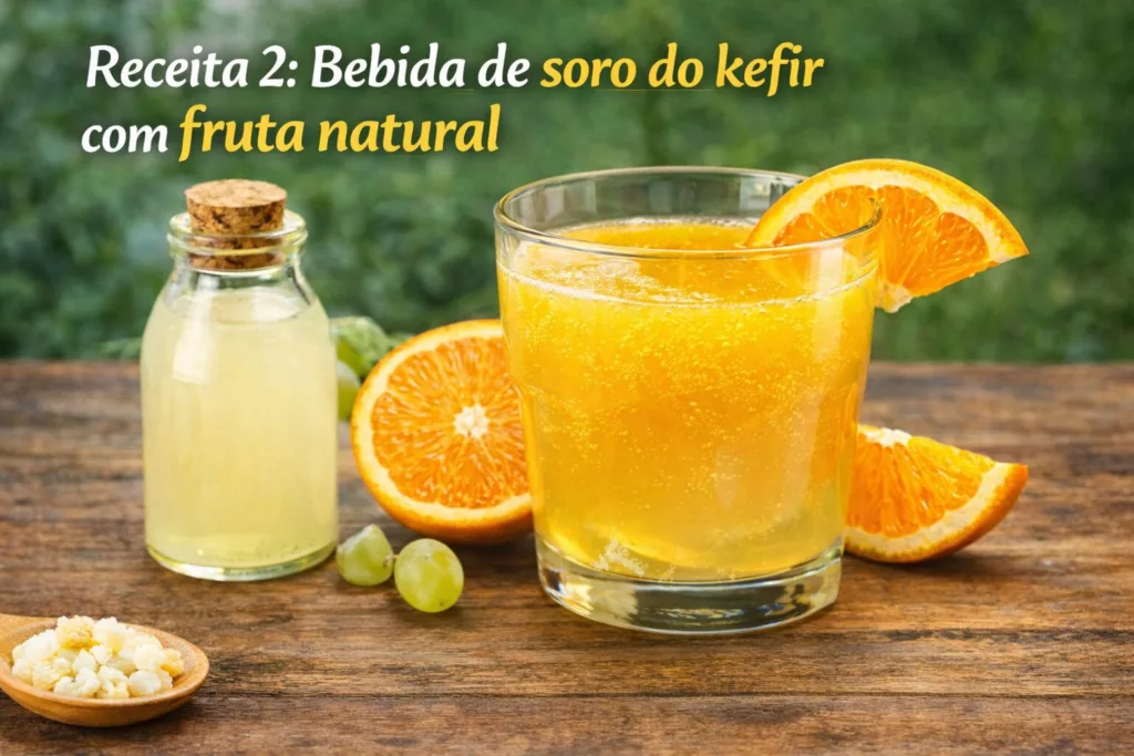 Soro de kefir com Fruta Natural