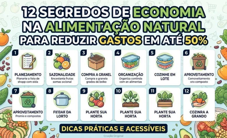 12 Segredos de Economia na Alimentação Natural para Reduzir Gastos em até 50%