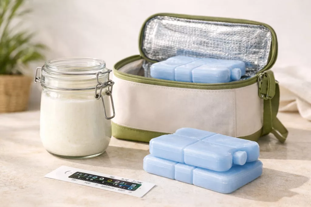 Quanto Tempo Posso Deixar o Kefir de leite fora da Geladeira? Guia Completo 2026 Como transportar kefir com mais segurança